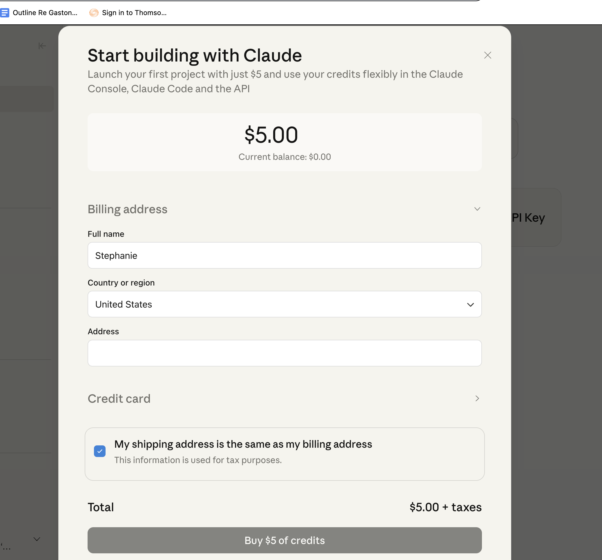 Start building with Claude